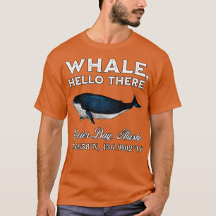 Hallo Glacier Bay Alaska Whale T-shirt