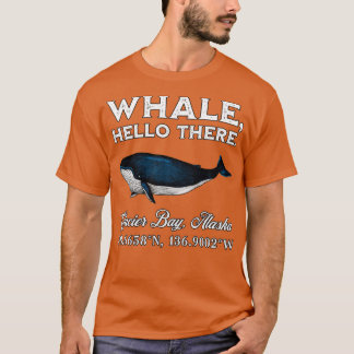 Hallo Glacier Bay Alaska Whale T-shirt