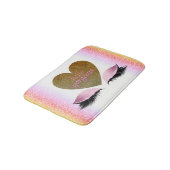 hallo Glam Makeup Eyelashes Gold Heart Badmat (Gekanteld)