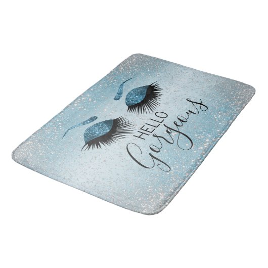 hallo - Glamoureuze Eyelashes - Blauw Badmat (Gekanteld)