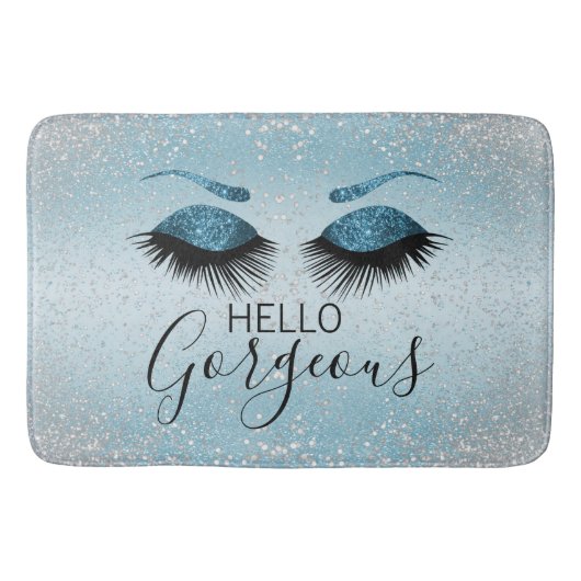 hallo - Glamoureuze Eyelashes - Blauw Badmat (Voorkant)
