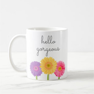 hallo Glanzend Gerbera Daisies Girly Chic Floral C Koffiemok