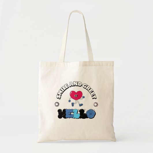 Hallo Glimlach en groet Tote Bag (Voorkant)