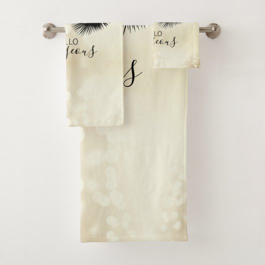 hallo Glitter Eyes Bad Handdoek (Insitu)