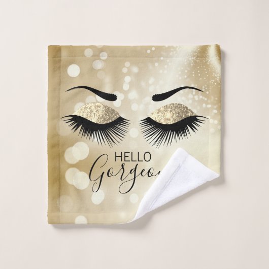 hallo Glitter Eyes Bad Handdoek (Wasdoekje)