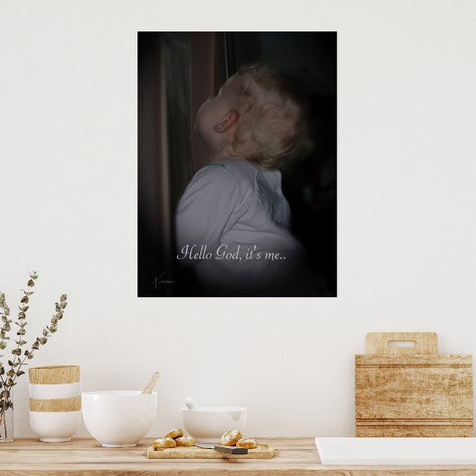 hallo God, ik ben het.. Poster (Keuken)