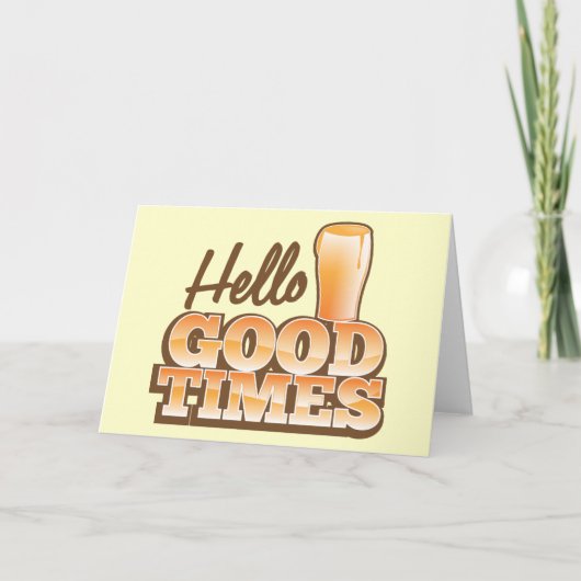 Hallo Goede tijden! bierwinkel ontwerp Kaart (Voorkant)