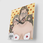 Hallo, Goedemorgen Vierkante Klok (Hoek)