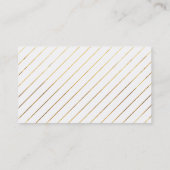 Hallo Gold Faux Foil-visitekaartje Contactkaartje (Achterkant)