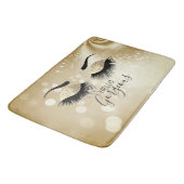 hallo - Gold Glitter Eyes Bath Mat (Gekanteld)