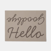 hallo Goodbye Doormat Deurmat (Voorkant)
