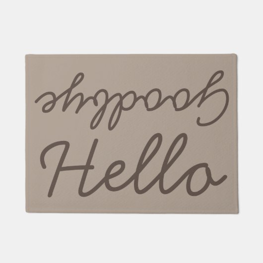 hallo Goodbye Doormat Deurmat (Voorkant)