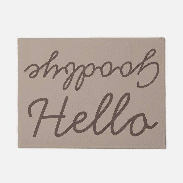 hallo Goodbye Doormat Deurmat (Voorkant)