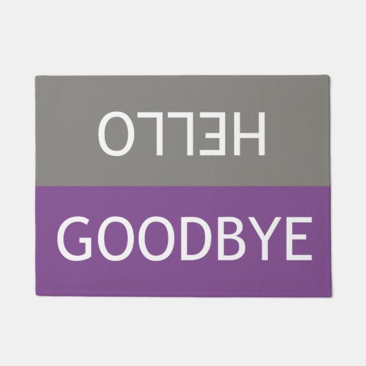 hallo \ Goodbye Doormat Deurmat (Voorkant)