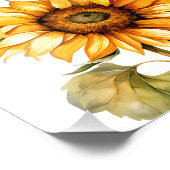 hallo "Gorgeous" Zonnebloempprint Foto Afdruk (Hoek)