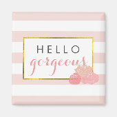 hallo Gorheerlijke Magnet | Roze streep en blush P (Voorkant)