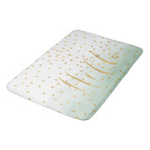 Hallo Goud Mint Confetti Ombre Badmat (Gekanteld)