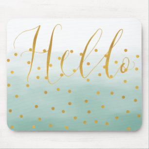 Hallo Goud Mint Confetti Ombre Muismat