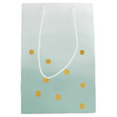 Hallo Gouden Munt Confetti Ombre Medium Cadeauzakje (Voorkant)