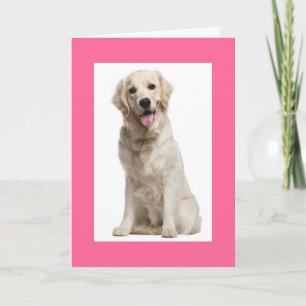 Hallo Gouden Retriever Puppy Hond Verjaardagskaart Kaart