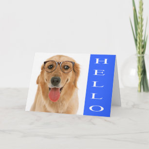 Hallo Gouden Retriever Puppy Hond Wenskaart Kaart