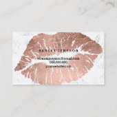 hallo gouden roos gouden marmer visitekaartje (Achterkant)