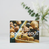 hallo, Gourd- Briefkaart (Staand voorkant)