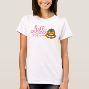 Hallo Gourd-geous Grappige Halloween pompoen T-shirt