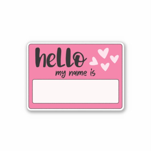 Hallo Graffiti Sticker (Voorkant)