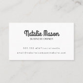 Hallo | Grafische achtergrond Visitekaartje (Achterkant)