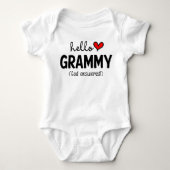 hallo Grammy God antwoordde gebed Romper (Voorkant)