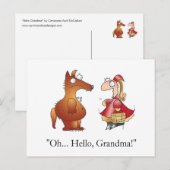 hallo GRANDMA! Briefkaart van April McCallum (Voorkant / Achterkant)
