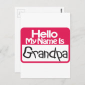 hallo Grandpa Briefkaart (Voorkant / Achterkant)