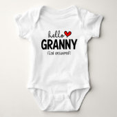 hallo Granny God antwoordde gebed Romper (Voorkant)