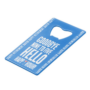 Hallo Grappig afscheid 9 tot 5 Creditkaart Flessenopener