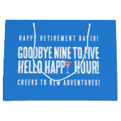 Hallo Grappig afscheid 9 tot 5 Groot Cadeauzakje (Voorkant)