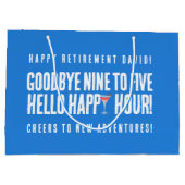 Hallo Grappig afscheid 9 tot 5 Groot Cadeauzakje (Achterkant)