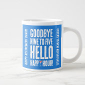 Hallo Grappig afscheid 9 tot 5 Grote Koffiekop (Rechts)