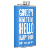 Hallo Grappig afscheid 9 tot 5 Heupfles (Rechts)