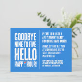 Hallo Grappig afscheid 9 tot 5 Kaart (Staand voorkant)