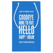 Hallo Grappig afscheid 9 tot 5 Klein Cadeauzakje (Achterkant)