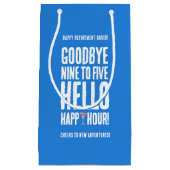 Hallo Grappig afscheid 9 tot 5 Klein Cadeauzakje (Voorkant)
