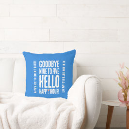 Hallo Grappig afscheid 9 tot 5 Kussen