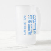 Hallo Grappig afscheid 9 tot 5 Matglas Bierpul (Voorkant rechts)