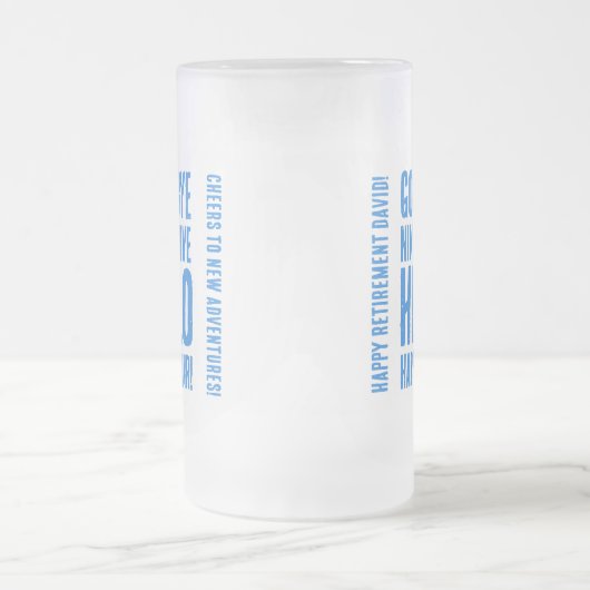 Hallo Grappig afscheid 9 tot 5 Matglas Bierpul (Center)