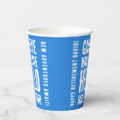 Hallo Grappig afscheid 9 tot 5 Papieren Bekers (Links)