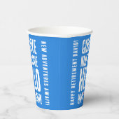 Hallo Grappig afscheid 9 tot 5 Papieren Bekers (Rechts)