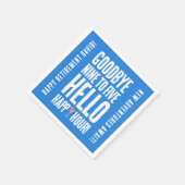 Hallo Grappig afscheid 9 tot 5 Servet (Hoek)