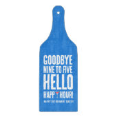 Hallo Grappig afscheid 9 tot 5 Snijplank (Voorkant)