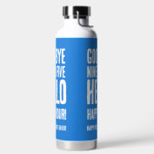 Hallo Grappig afscheid 9 tot 5 Waterfles (Links)